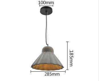 pendant light cement style resin design of various shapes Loft