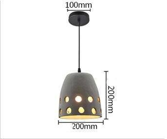 pendant light cement style resin design of various shapes Loft