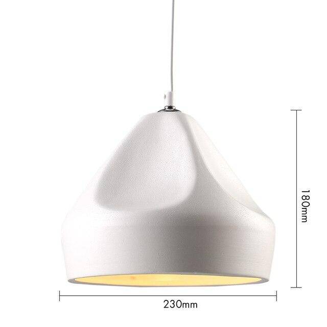 Lámpara de suspensión design triángulo de aluminio deformado Art