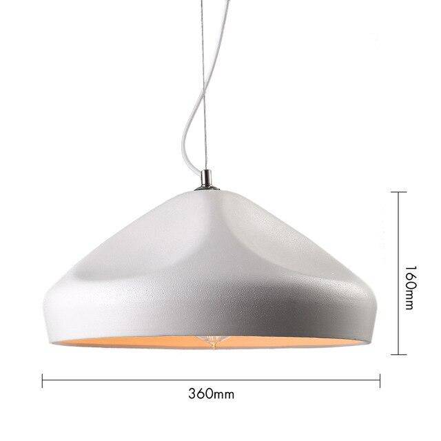 Lámpara de suspensión design triángulo de aluminio deformado Art