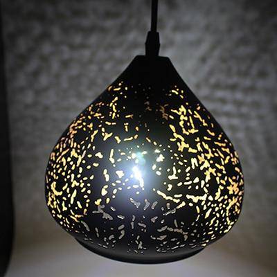 pendant light LED black Etching