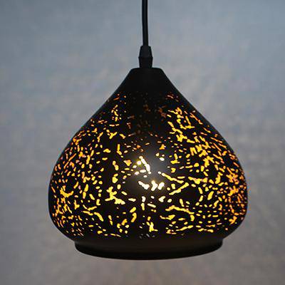 pendant light LED black Etching