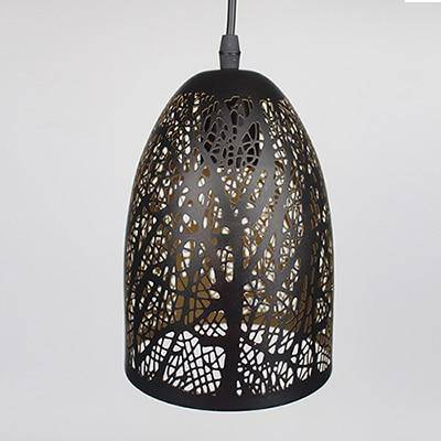 pendant light LED black Etching