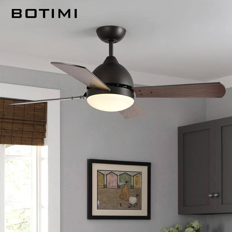 LED Electric Ceiling Fan (black or white Base)