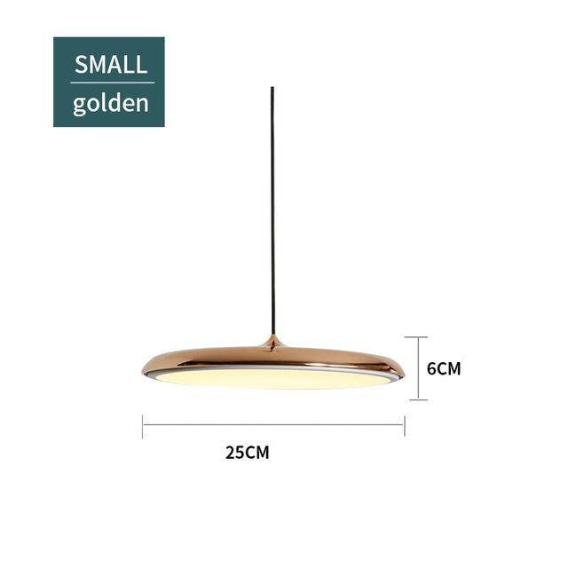 Open Oval LED design pendant lamp Copper
