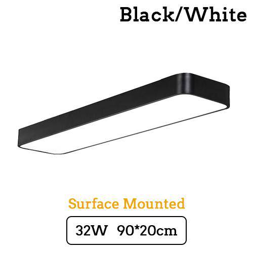 Square LED ceiling light with rounded edge Surface