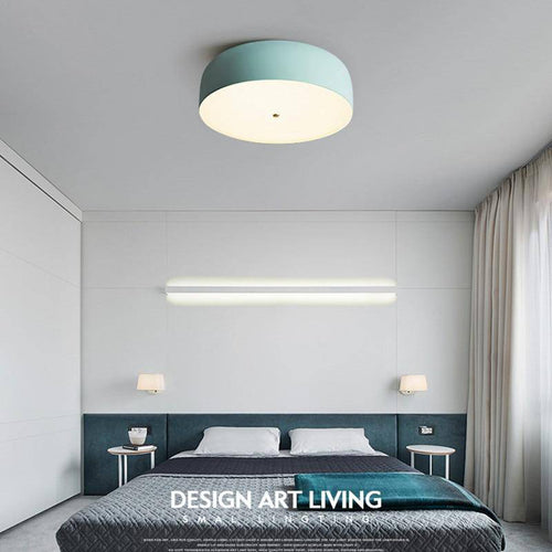 Moderna lámpara de techo LED redonda de colores Nordic