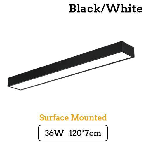 Square LED ceiling light with rounded edge Surface