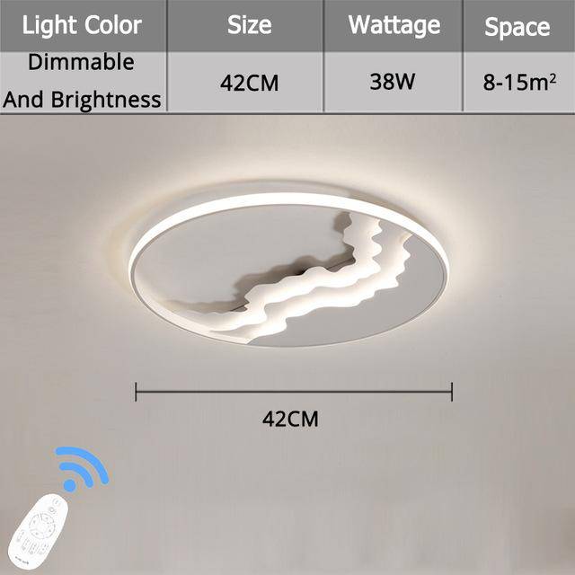 Round LED ceiling lamp with Luminaria design