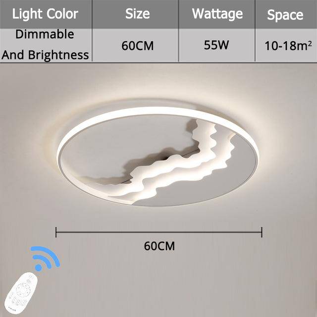 Round LED ceiling lamp with Luminaria design