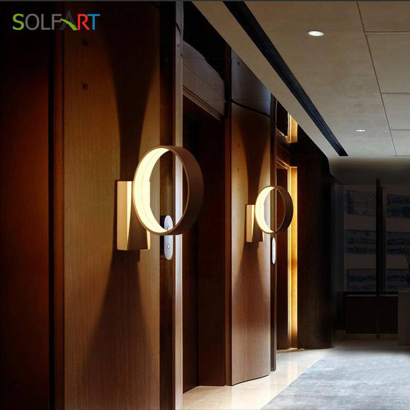 wall lamp LED design white circle