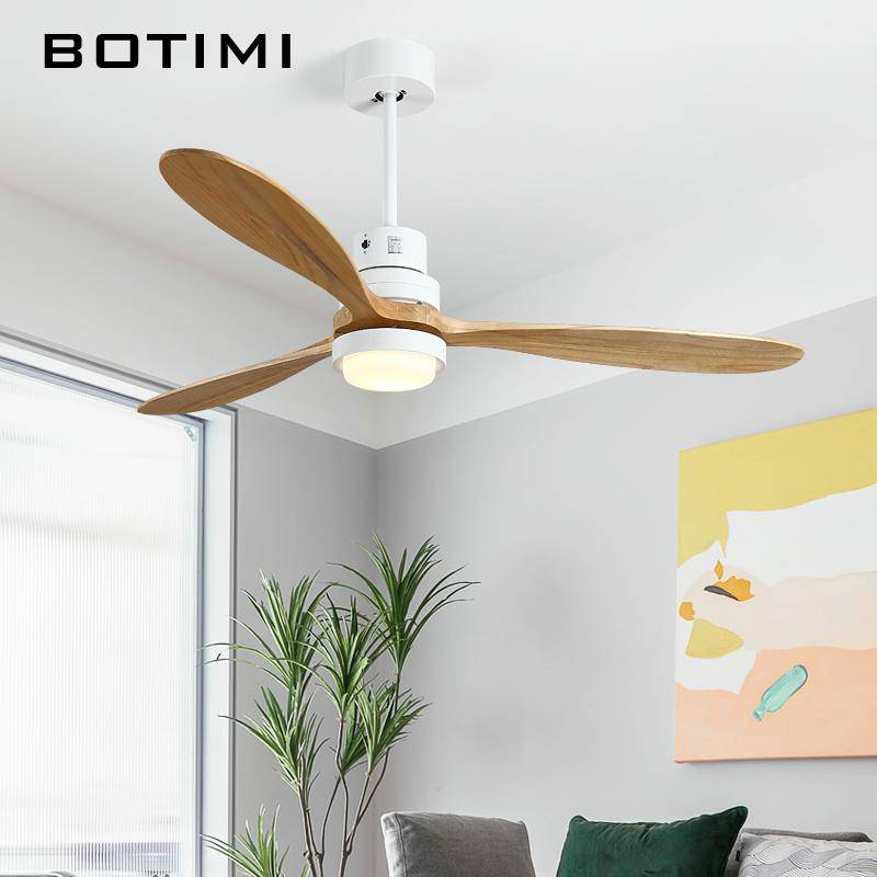 Modern LED ceiling fan with colorful base