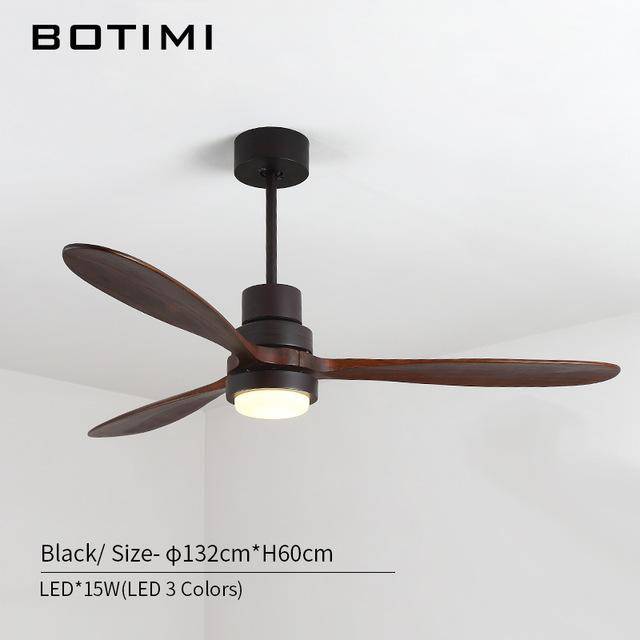 Modern LED ceiling fan with colorful base