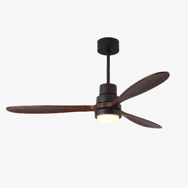 Modern LED ceiling fan with colorful base