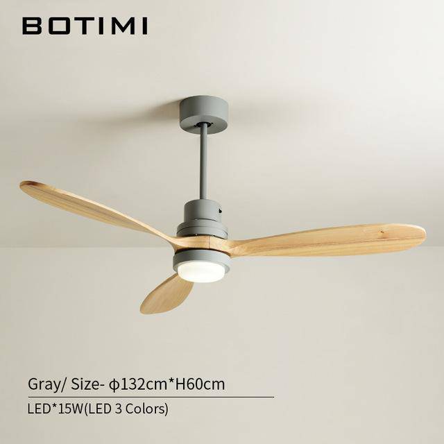 Modern LED ceiling fan with colorful base