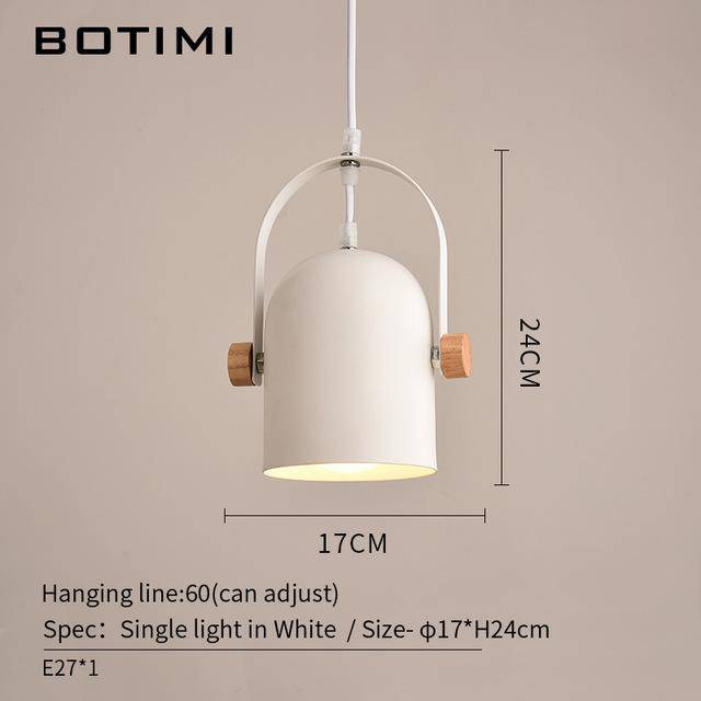 Lámpara de LED con barra de madera y focos metálicos regulables