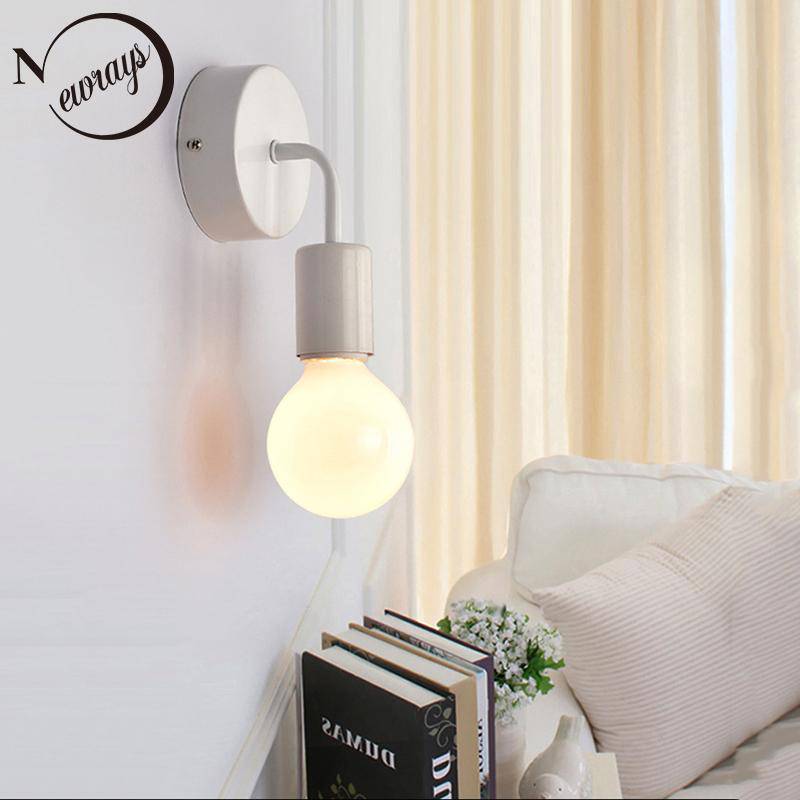 wall lamp LED wall light bulb drop (black or white)