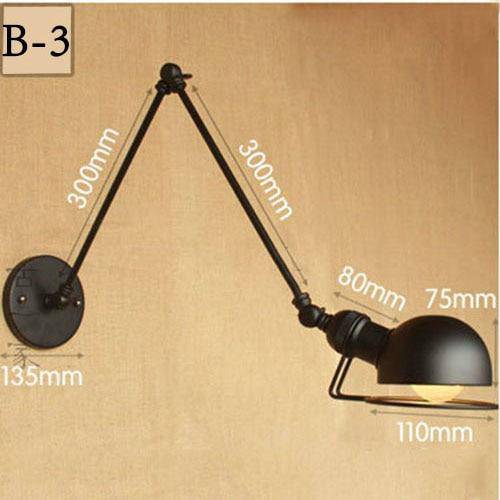 wall lamp metal wall with adjustable arm Loft