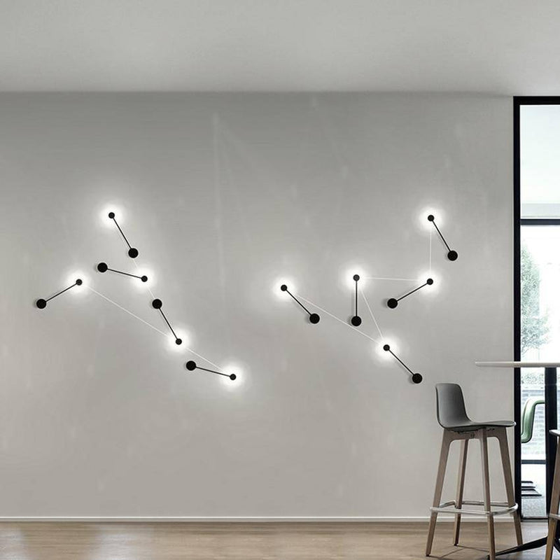 Lámpara de pared design con pequeñas barras LED iluminadas