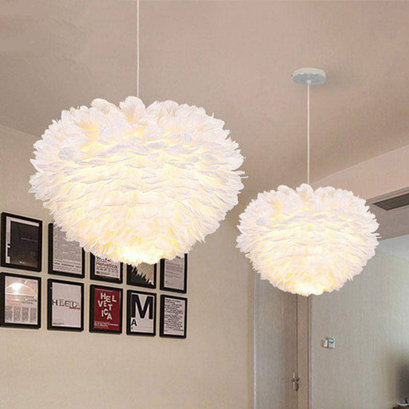 Modern pendant light LED White floral