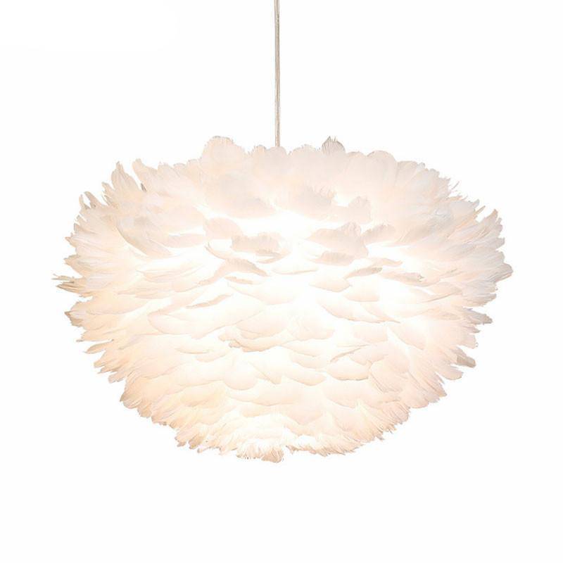 Modern pendant light LED White floral