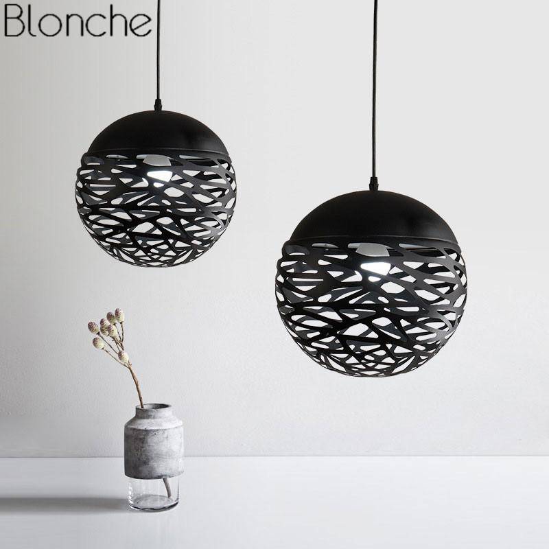 Modern design pendant light in ball hole Hollow (several colors)