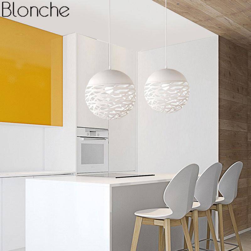 Modern design pendant light in ball hole Hollow (several colors)