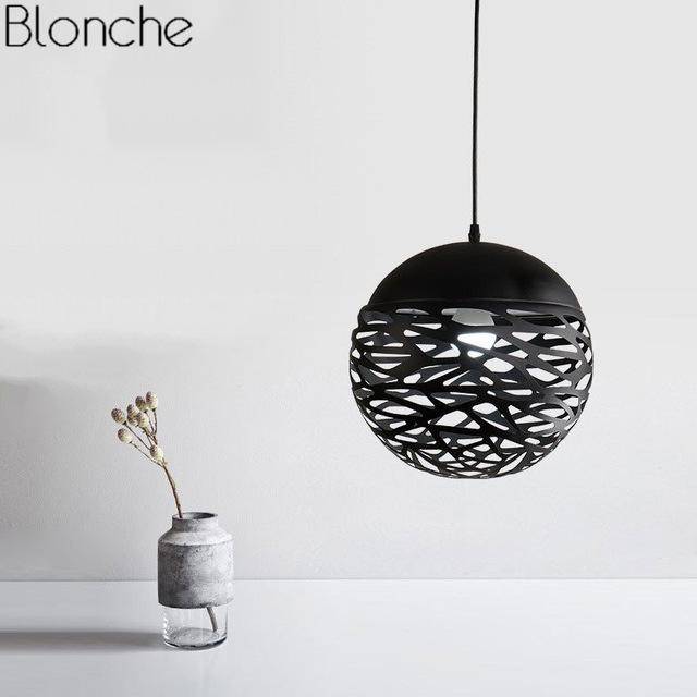 Modern design pendant light in ball hole Hollow (several colors)