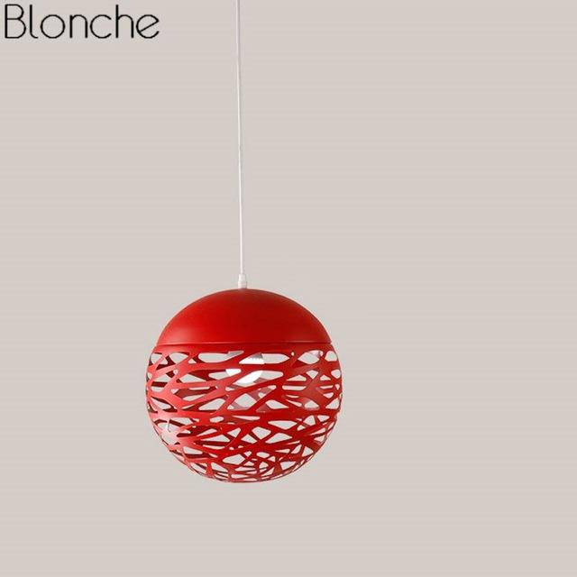 Modern design pendant light in ball hole Hollow (several colors)