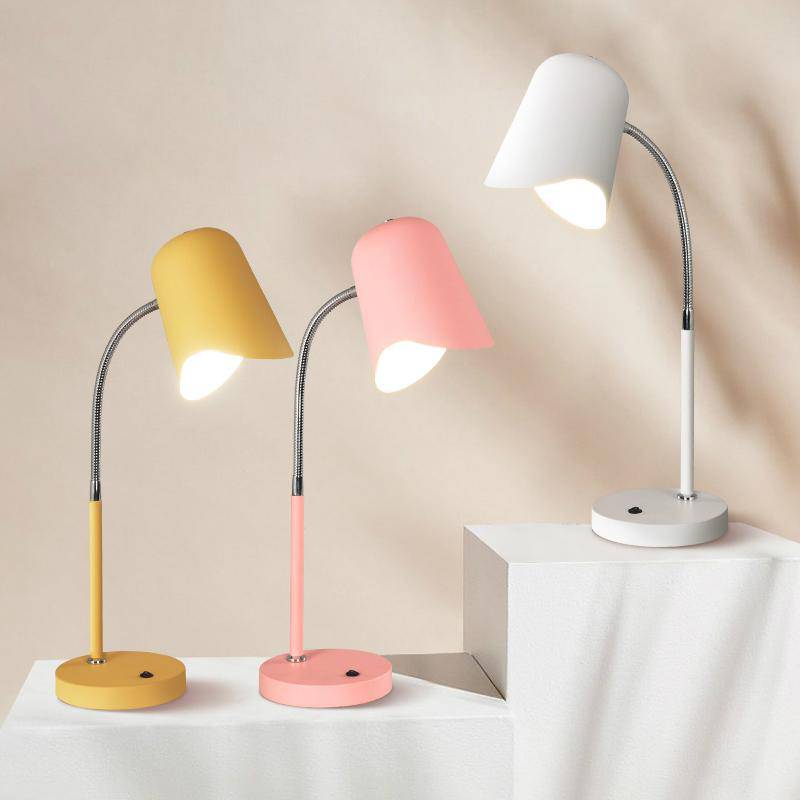 Lámpara LED nórdica de color para la cabecera o el escritorio