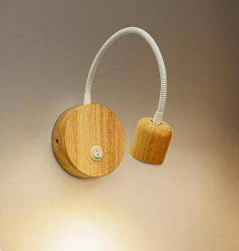 Applique murale 3W dirigeable en bois