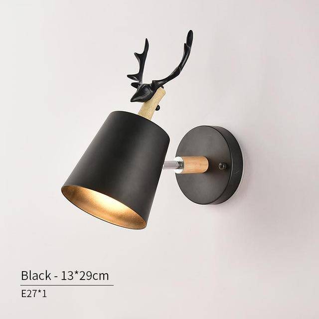 wall lamp Stag horn LED (black or white)