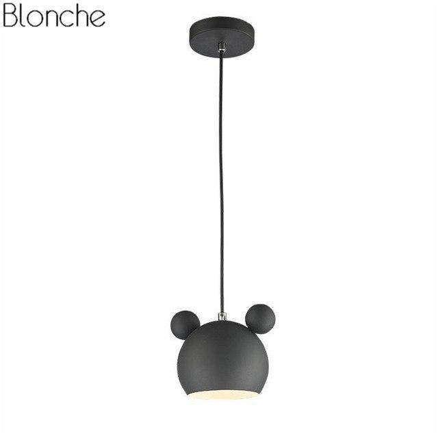 Lámpara de suspensión design LED de colores Mickey Mouse