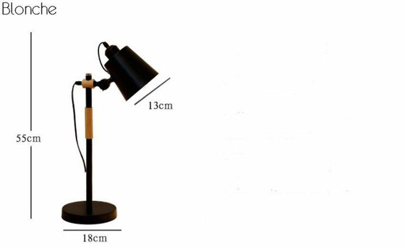 Adjustable LED wood table lamp Floor