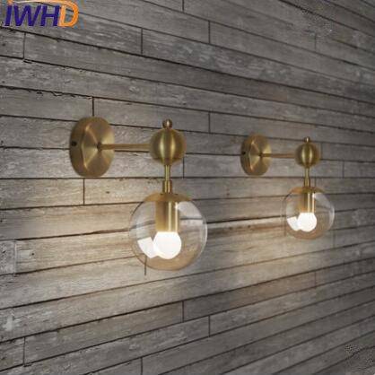 Lámpara de pared design oro LED Nordic