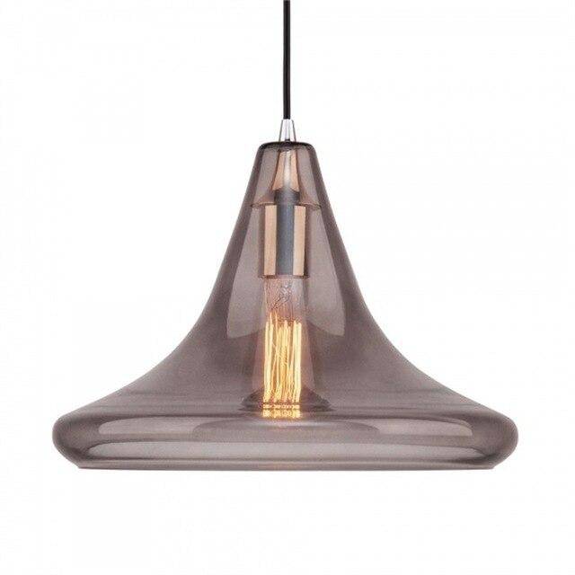 Lámpara de suspensión design vidrio triangular con LED