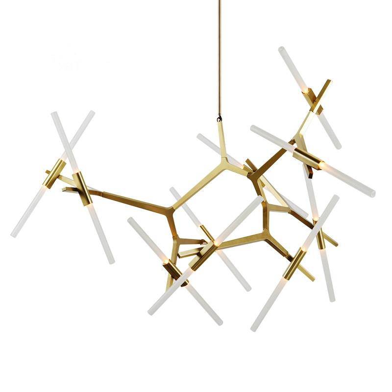 Design chandelier with Arts tube branches