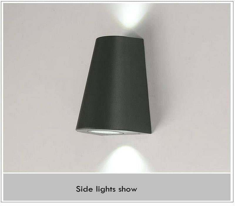 wall lamp triangular aluminium exterior Sconce