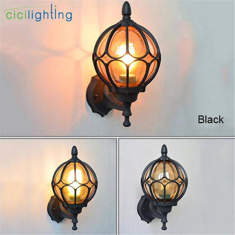 wall lamp rustic and antique European cage