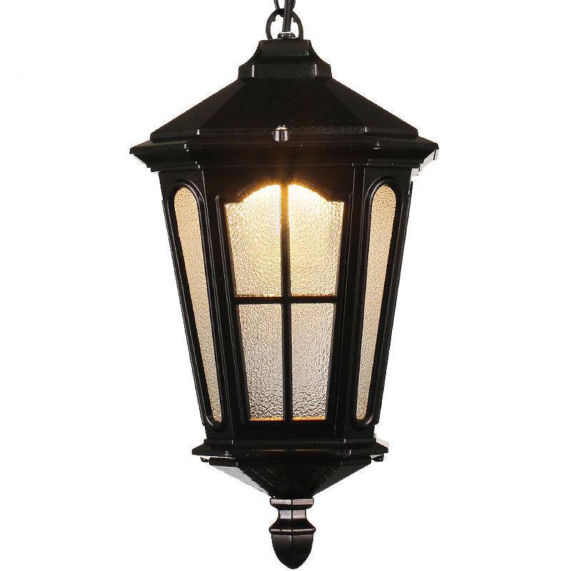 Vintage aluminium outdoor lantern