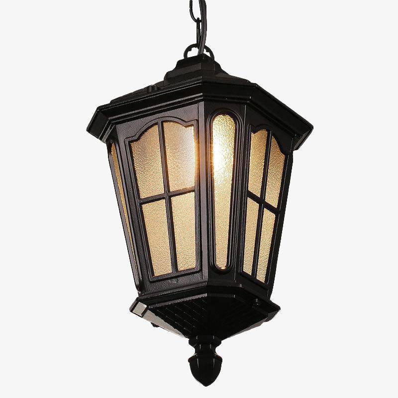 Vintage aluminium outdoor lantern