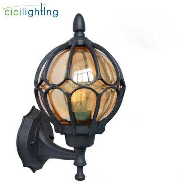 wall lamp rustic and antique European cage