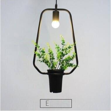 Lámpara de suspensión con forma de plantas verdes Trazos