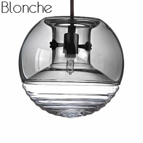 pendant light design smoked glass ball Flask