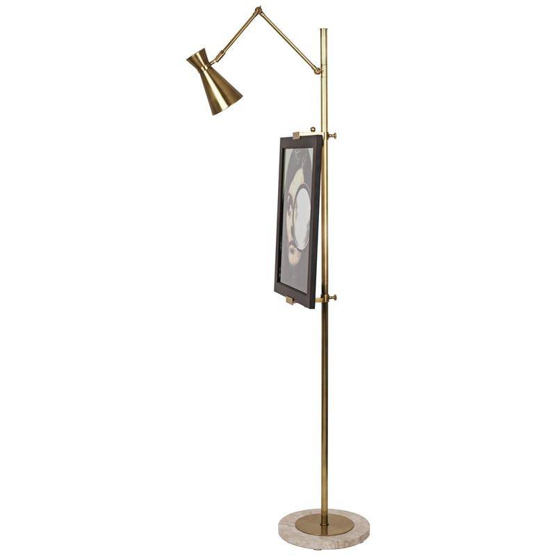 Floor lamp modern design with frame support