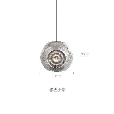 Gold or silver hollowed design pendant lamp
