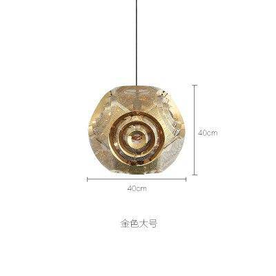 Gold or silver hollowed design pendant lamp
