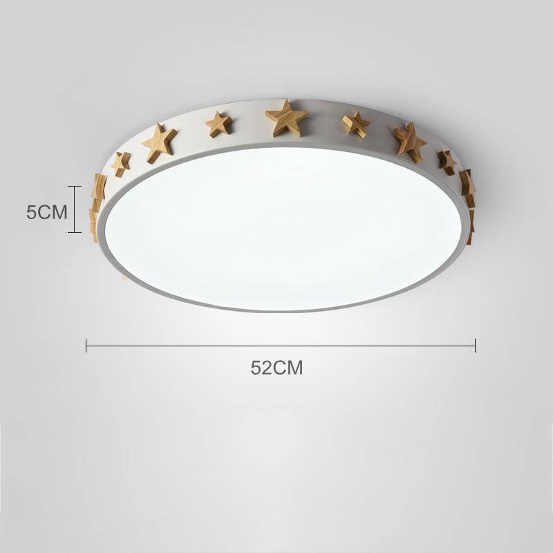 Color LED ceiling light with golden stars