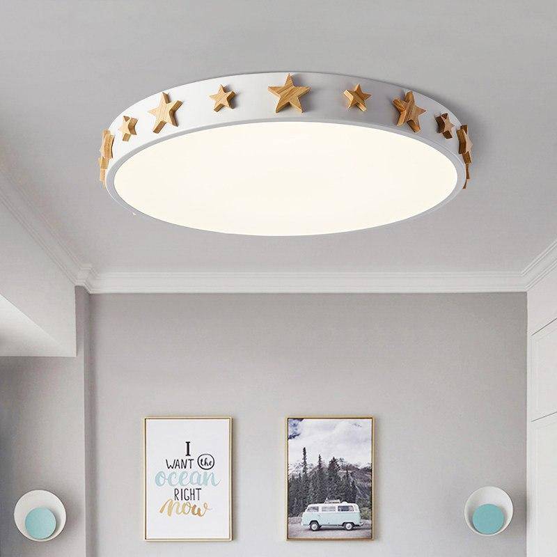 Color LED ceiling light with golden stars