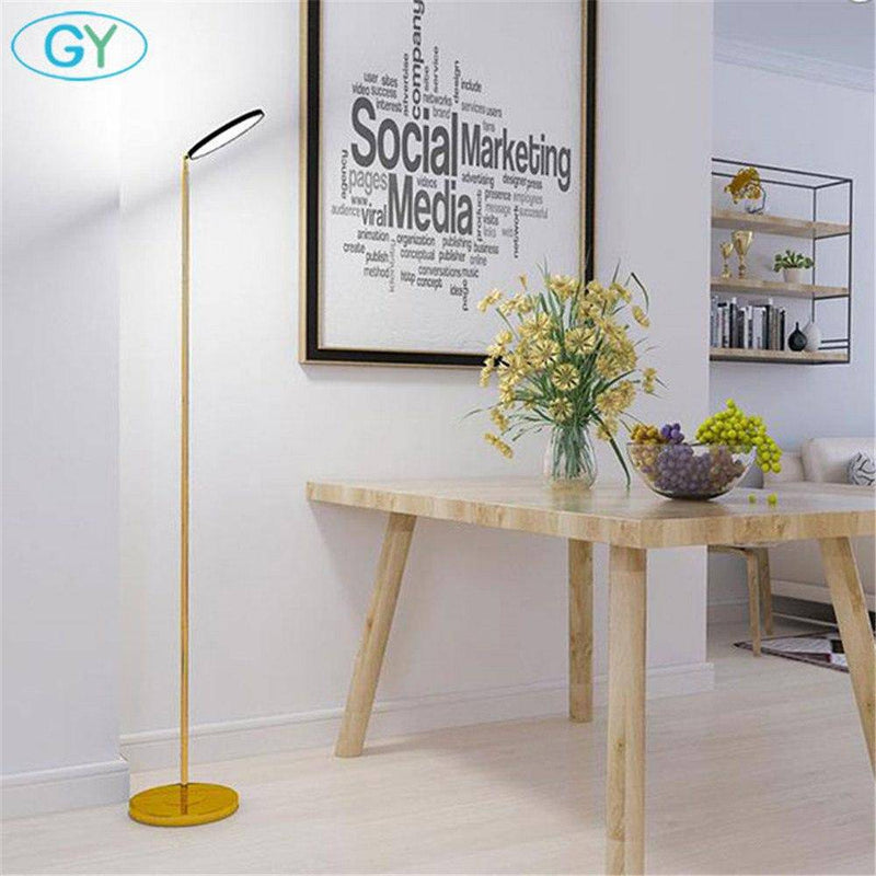 Floor lamp design LED thin gold